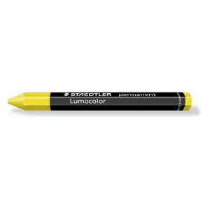 Staedtler 236 Lumocolor Universal Permanent Crayon Yellow 12 Pack