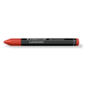 Staedtler 236 Lumocolor Universal Permanent Crayon Red 12 Pack