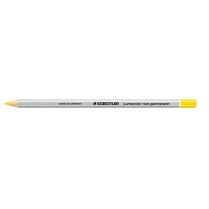 12 x Staedtler 108 Lumocolor Non-Permanent Dry Marking Pencil Yellow