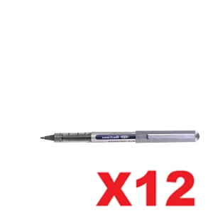 Uni-Ball Eye Liquid Ink Rollerball Pen 0.7mm Black Pack of 12