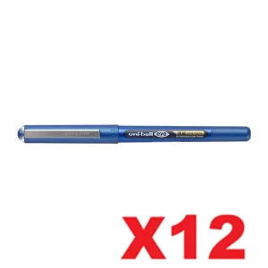 Uni-Ball Eye Liquid Ink Rollerball Pen 0.38mm Blue Pack of 12