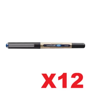 Uni-Ball Eye Liquid Ink Rollerball Pen 1.0mm Blue Pack of 12