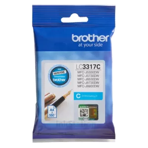 Genuine Brother LC-3317C Cyan Ink Cartridge - 550 pages