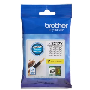 Genuine Brother LC-3317Y Yellow Ink Cartridge - 550 pages