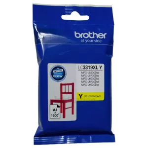 Genuine Brother LC-3319XLY High Yield Yellow Ink Cartridge - 1,500 pages