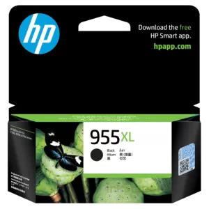 HP 955XL Genuine Black High Yield Inkjet Cartridge L0S72AA - 2,000 Pages