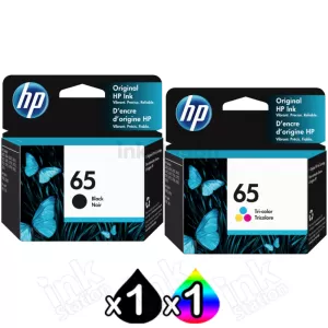 2 Pack HP 65 Genuine Ink Combo N9K02AA + N9K01AA [1BK,1CL]