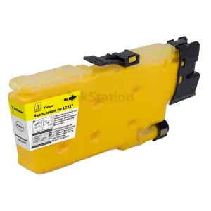 Compatible Brother LC-537Y Yellow Ultra High Yield Ink Cartridge - 10,000 pages