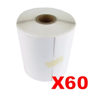 60 Rolls Aramex - Fastway Perforated Thermal Labels Rolls 100mm X 150mm - 350 Labels per Roll