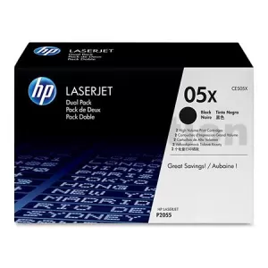 1 x HP CE505X (05X)  Genuine Black High Yield Toner Cartridge - 6,500 Pages