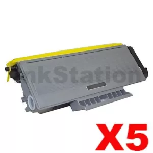 5 x Compatible Brother TN-3290 Black High Yield Toner Cartridge - 8,000 pages