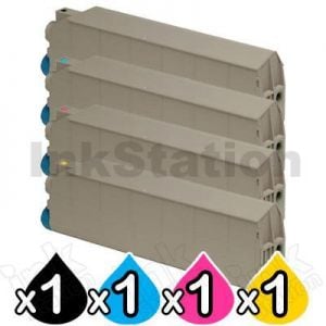 4 Pack Compatible OKI C5600 / 5700 Toner Cartridges [1BK,1C,1M,1Y]