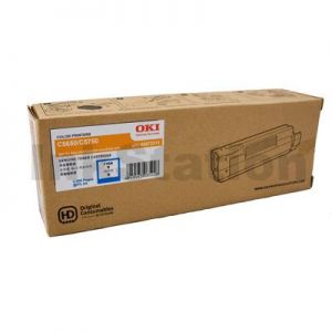 OKI C5650, C5750 Genuine Cyan Toner Cartridge - 2,000 pages (43872311)