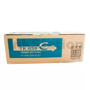 Genuine Kyocera TK-859C Cyan Toner Cartridge TASKalfa 400ci, TASKalfa 500ci - 18,000 pages