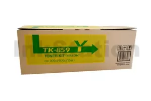 Genuine Kyocera TK-859Y Yellow Toner Cartridge TASKalfa 400ci, TASKalfa 500ci - 18,000 pages