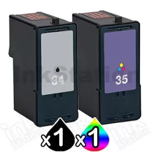Lexmark No.34 & 35 (TPANZ22) Compatible Twinpack (18C0034 & 18C0035) [1BK,1CL]
