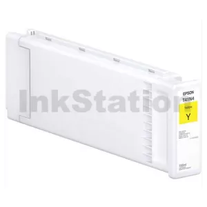 Epson UltraChrome XD2 Genuine 700ml Yellow Pigment Ink Cartridge C13T41L400