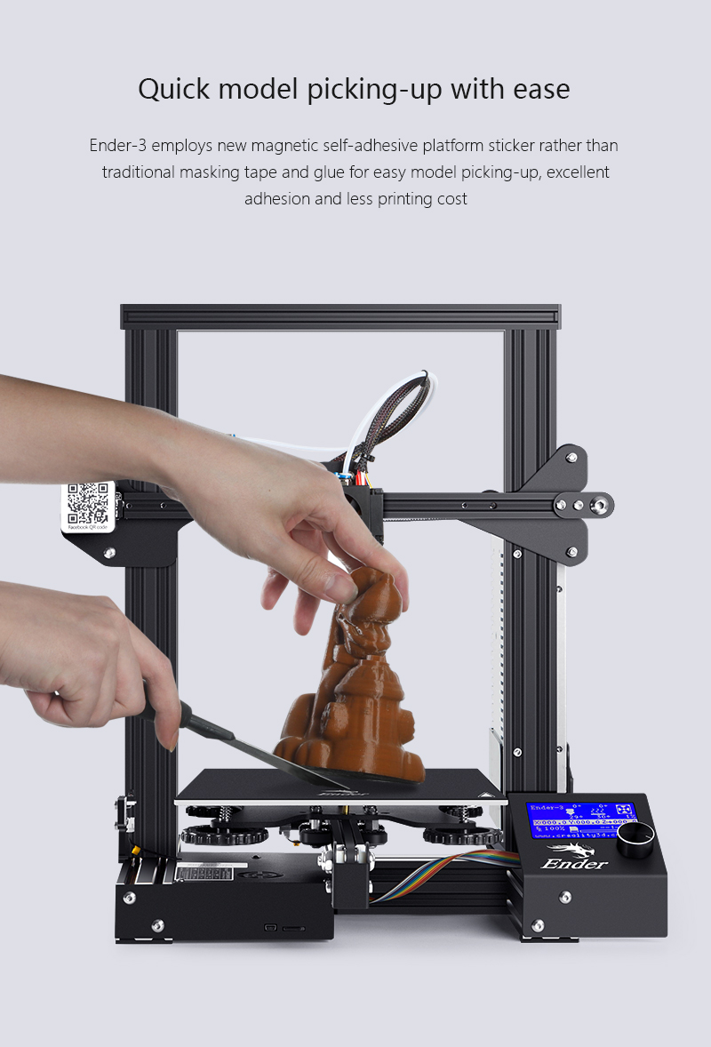 Creality Ender 3 3D Printer Fully Open Source with Resume Printing
