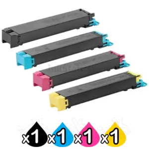 4 Pack Sharp MX-C310 / C311 / C312 / C380 / C381 / C400 / C401 / C402 Compatible Toner Cartridges Combo [1BK,1C,1M,1Y]