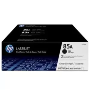 1 x HP CE285A (85A) Genuine [TWIN PACK] Black Toner Cartridge [2BK] - 1,600 Pages each