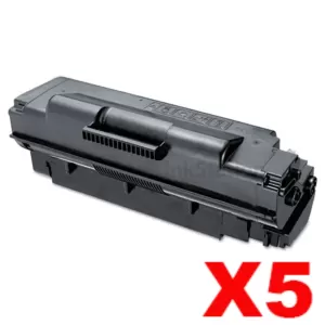 5 x Compatible Samsung ML5010ND Extra High Yield Toner Cartridge SV059A - 20,000 pages (MLT-D307E 307)