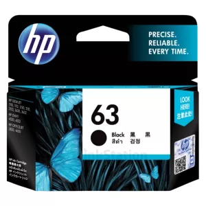 HP 63 Genuine Black Inkjet Cartridge  F6U62AA - 190 Pages
