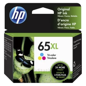 HP 65XL Genuine [Tri Colour Pack] High Yield Inkjet Cartridge N9K03AA - 300 Pages