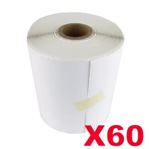60 Rolls Aramex - Fastway Perforated Thermal Labels Rolls 100mm X 150mm - 350 Labels per Roll