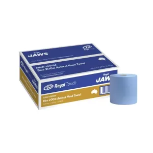 6 Rolls Royal Touch Jaws Blue Autocut Hand Towel 200mm x 200m
