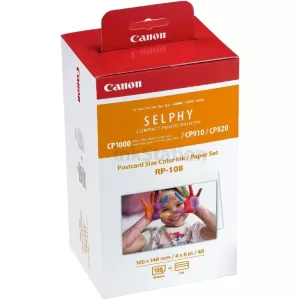 Canon RP108 Genuine Ink & Paper Pack (108 sheets 6x4)