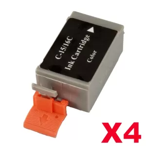 4 x Compatible Canon BCI-16C Colour Ink Cartridge (4 Carts)