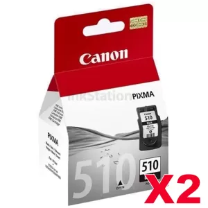 2 x Canon PG-510 Black Genuine InkJet - 220 pages