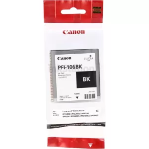 Genuine Canon PFI-106BK Black Ink Tank