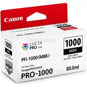 Genuine Canon PFI-1000MBK Matte Black Ink