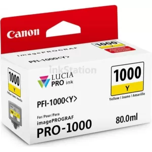 Genuine Canon PFI-1000Y Yellow Ink Cartridge