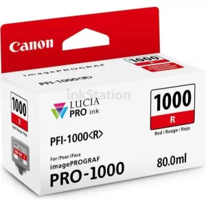 Genuine Canon PFI-1000R Red Ink Cartridge