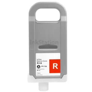 Compatible Canon PFI-706R Red Ink Cartridge - 700ML