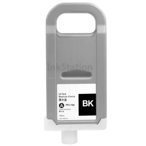 Compatible Canon PFI-706BK Black Ink Cartridge - 700ML