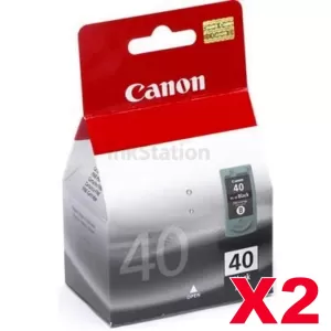 2 x Canon PG-40 Genuine Ink Cartridge