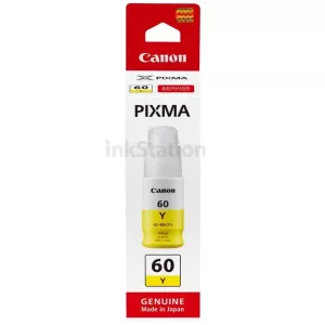 Genuine Canon GI60Y Yellow Ink Bottle - 7,700 pages