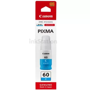 Genuine Canon GI60C Cyan Ink Bottle - 7,700 pages