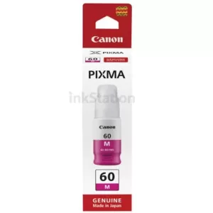 Genuine Canon GI60M Magenta Ink Bottle - 7,700 pages