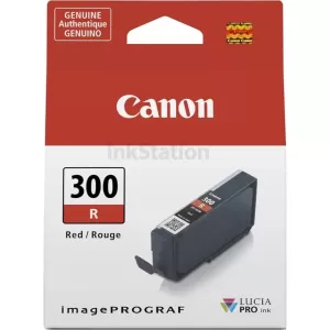 Genuine Canon PFI-300R Red Ink Cartridge