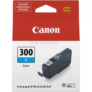 Genuine Canon PFI-300C Cyan Ink Cartridge