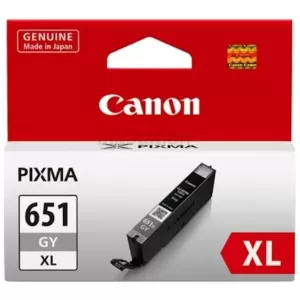 Canon CLI-651XLGY Genuine Grey High Yield Inkjet Cartridge