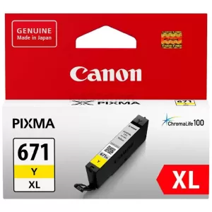 Genuine Canon CLI-671XLY Yellow High Yield Inkjet