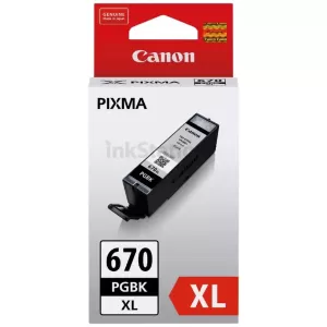 Genuine Canon PGI-670XLBK Black High Yield Inkjet