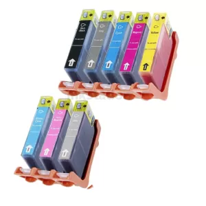 8 Pack Compatible Canon CLI-42 Ink Combo [1BK,1C,1M,1Y,1GY,1PC,1PM,1LGY]