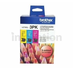Genuine Brother LC-73CL3PK Colour Pack [C+M+Y] - 600 Pages each