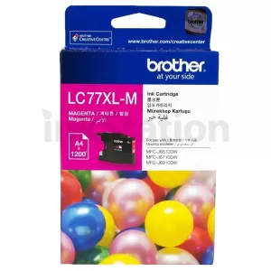 Genuine Brother LC-77XLM High Yield Magenta Ink Cartridge - 1,200 pages